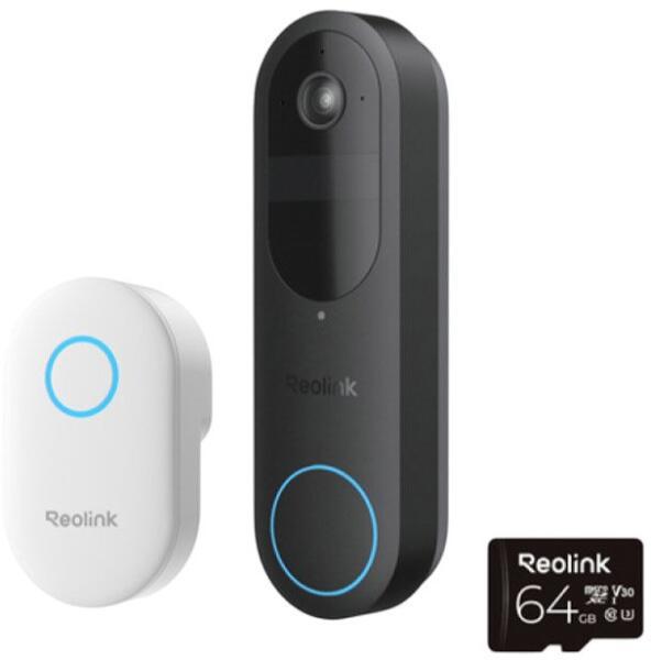 Sonerie wireless WiFi dual band Reolink *fara fir *rezolutie 2K 4MP si un unghi de vizualizare de 150° x 150° *Lentila:1.2 mm