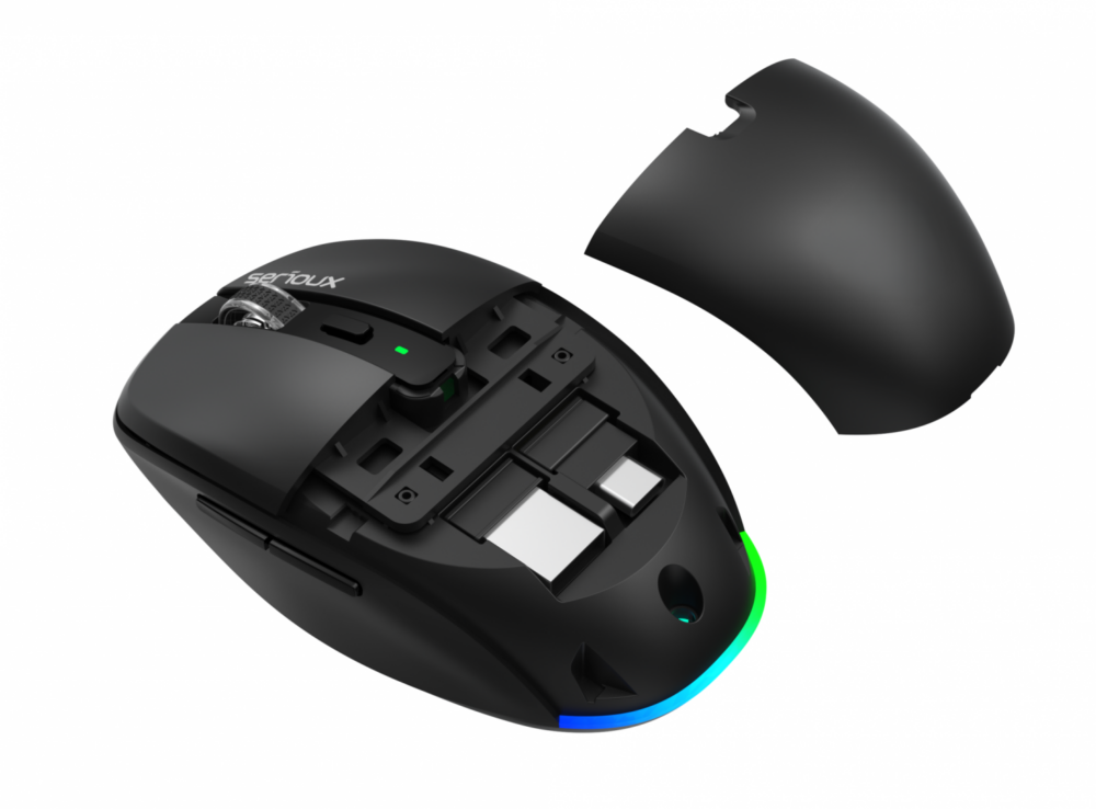 Mouse wireless AirFlow 2.4G+BT cu mod dual