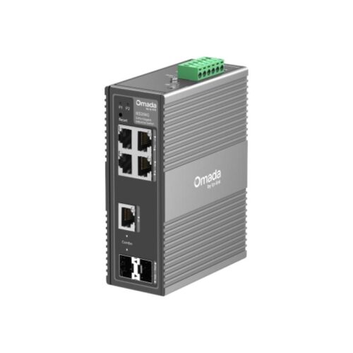 Omada 6-Port Gigabit Industrial Easy Managed Switch 4× Gigabit RJ45 Ports 1× Gigabit RJ45/SFP Combo Slot