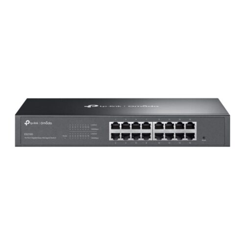Omada 16-Port Gigabit Easy Managed Switch PORT: 16× Gigabit RJ45 Ports SPEC: 1U 13-inch Rack-mountable Steel Case FEATURE: Integration with Omada SDN Controller and Omada Cloud Essentials