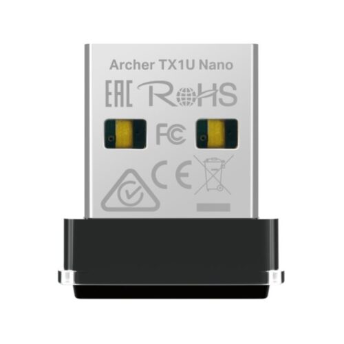 AX300 Nano Wi-Fi 6 USB Adapter SPEED: 287 Mbps at 2.4 GHz SPEC: Internal Antennas