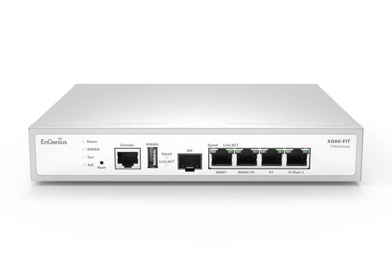 EnGenius Managed Desktop 5-port gateway Gateway with 1 x PoE+