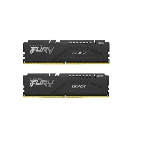 Memorie RAM Kingston DDR5 32GB 5200Mhz CL40 1.25V Dual Channel Kit Fury Beast Black XMP