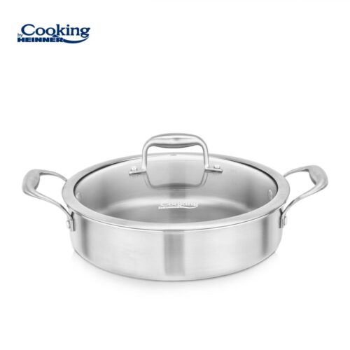 CRATITA INOX+CAPAC STICLA 26X7CM