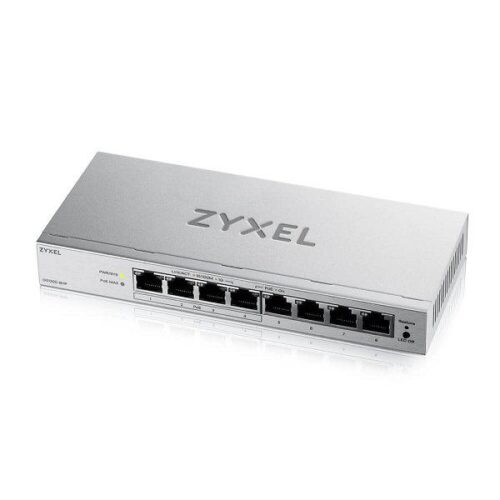 ZYXEL GS1200-8HPV3 8P 8-Port Gigabit PoE Web-Managed Switch
