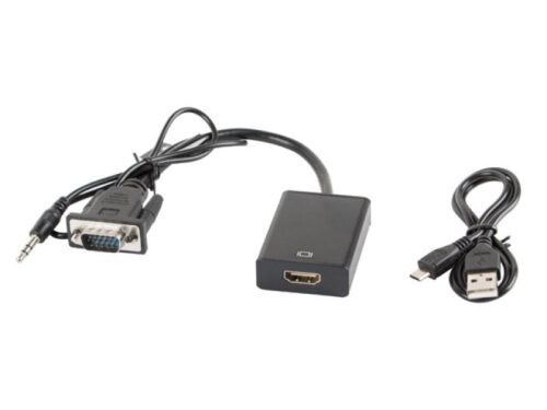 Cablu adaptor VGA(M) + minijack 3