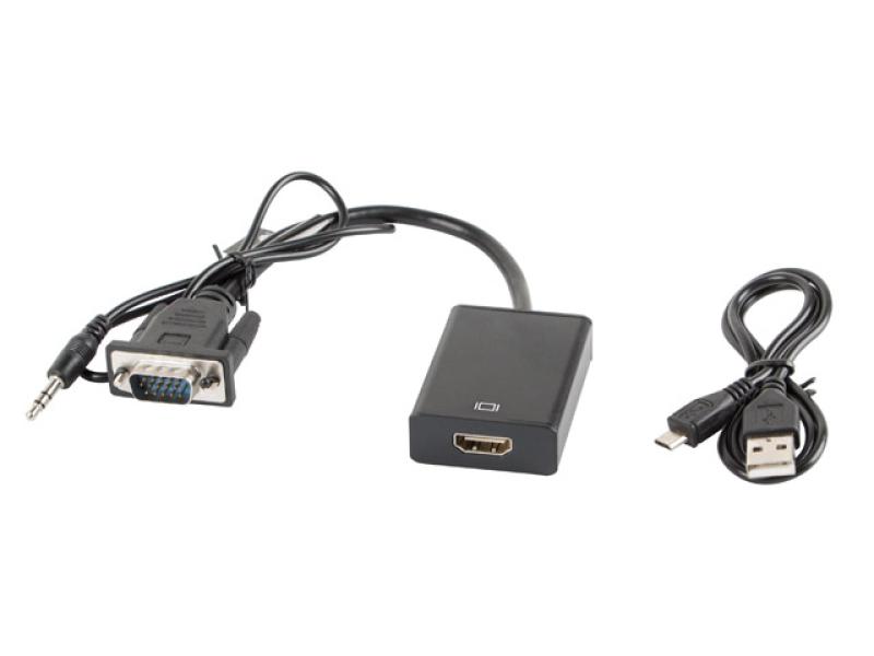 Cablu adaptor VGA(M) + minijack 3