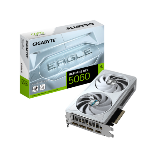 Placa Video GIGABYTE GEFORCE RTX 5060 EAGLE OC ICE 8GB GDDR7 128 bit
