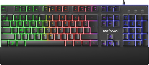 Tastatura gaming cu fir iluminata Serioux Nexor