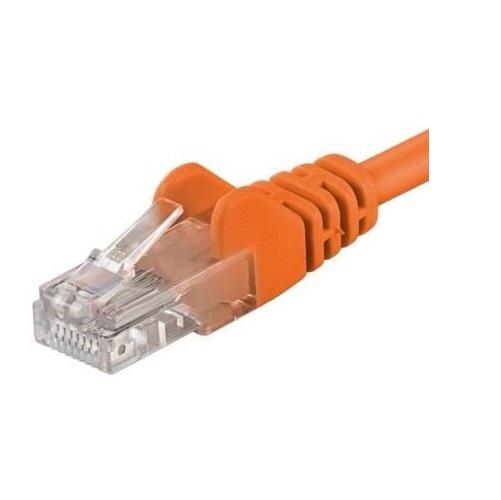 Patchcord UTP RJ45-RJ45 Cat.5e 0.25m portocaliu