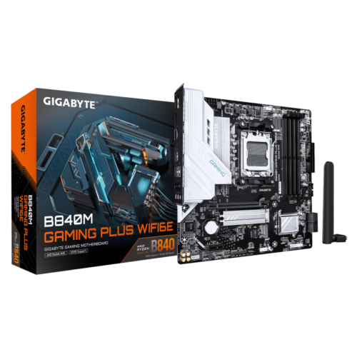 GIGABYTE B840M GAMING PLUS WIFI6E. Processor manufacturer: AMD