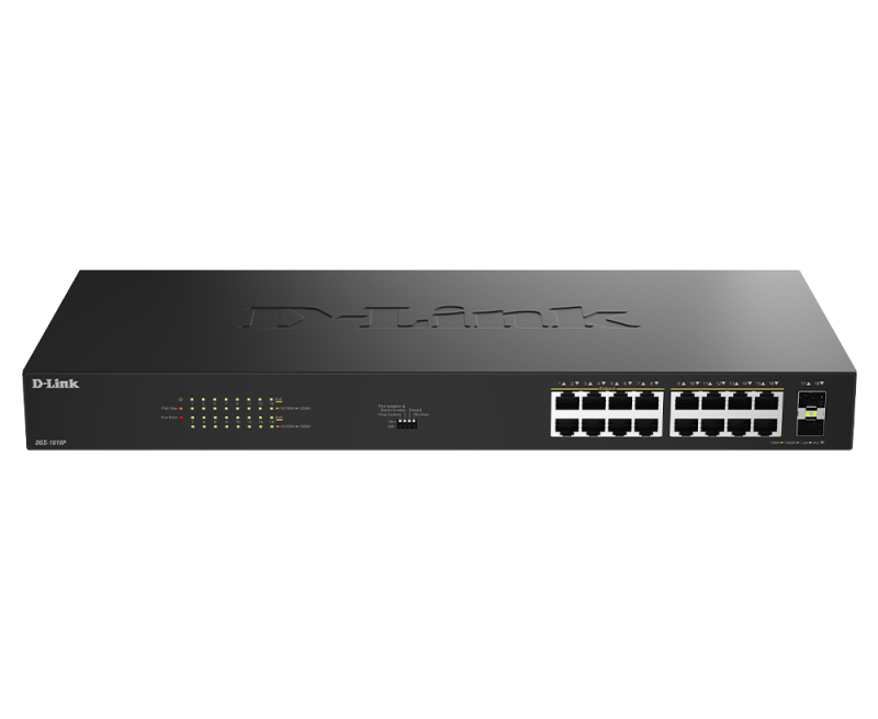 Switch D-Link 16 port GE PoE Unmanaged