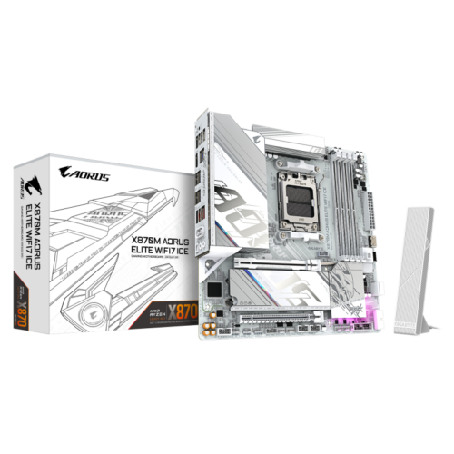 GIGABYTE X870M AORUS ELITE WIFI7 ICE. Processor manufacturer: AMD