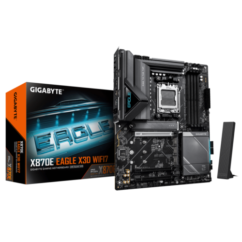 GIGABYTE X870E EAGLE X3D WIFI7. Processor manufacturer: AMD