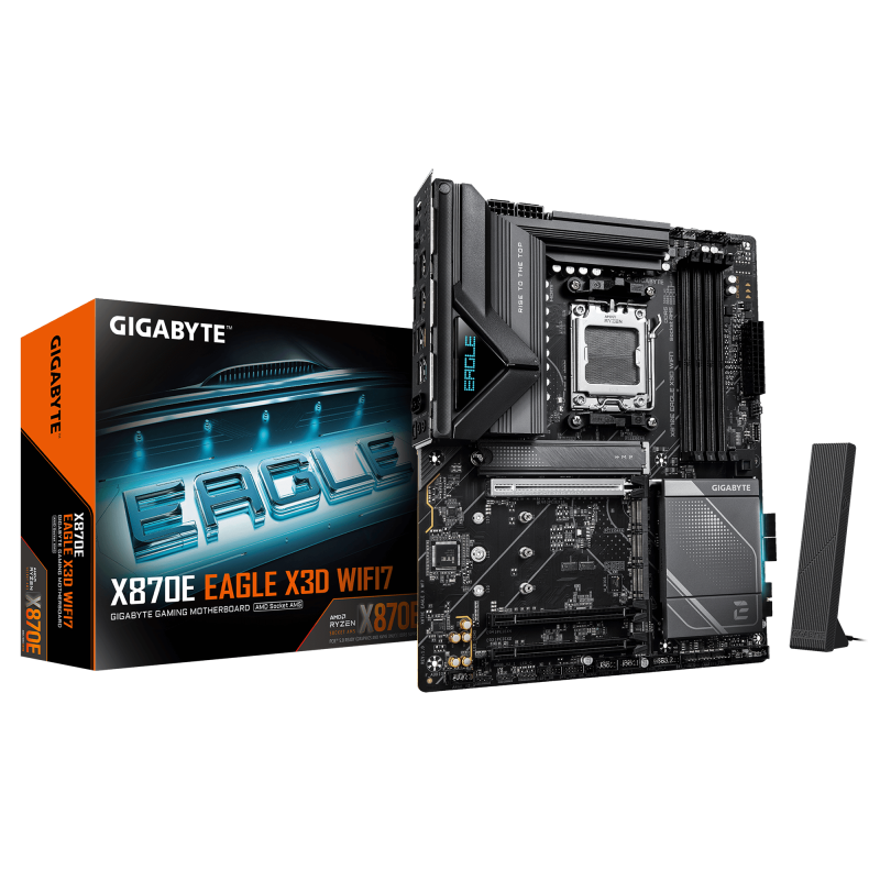 GIGABYTE X870E EAGLE X3D WIFI7. Processor manufacturer: AMD