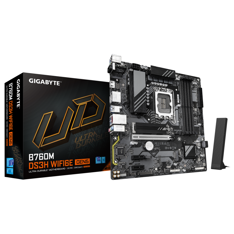 Placa de bază Gigabyte B760M DS3H WIFI6E GEN5 LGA1700