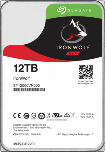 HDD Seagate IronWolf 12TB SATA-III 7200RPM 256MB