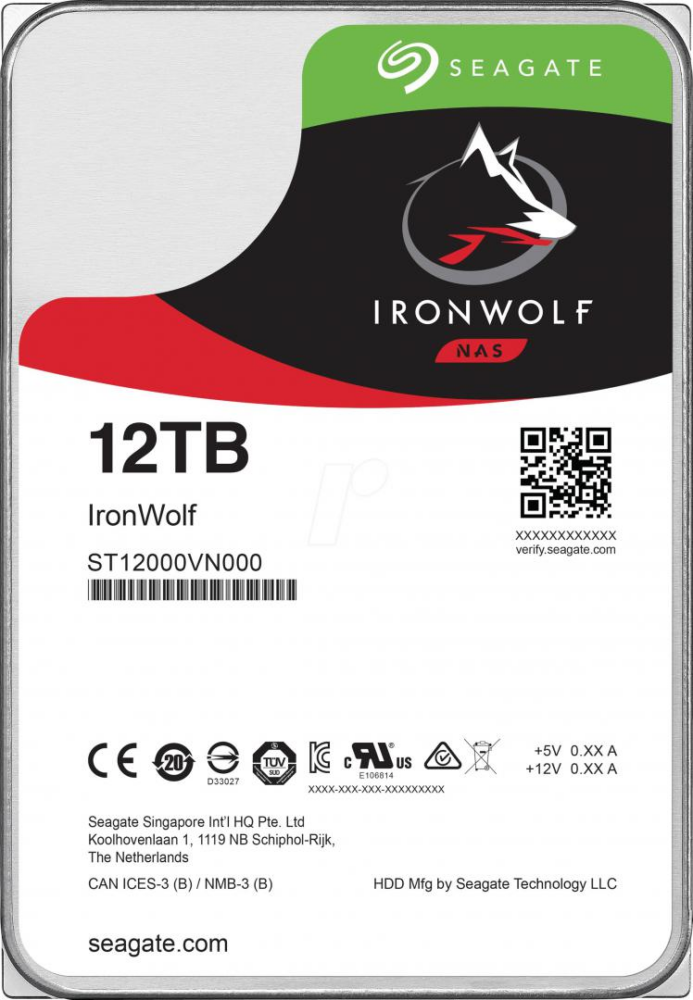 HDD Seagate IronWolf 12TB SATA-III 7200RPM 256MB