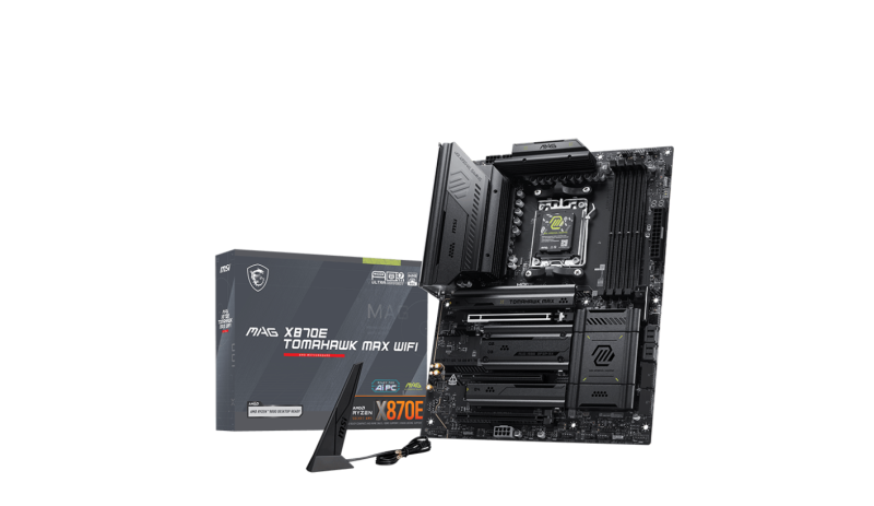 MSI MAG X870E TOMAHAWK MAX WIFI. Processor manufacturer: AMD
