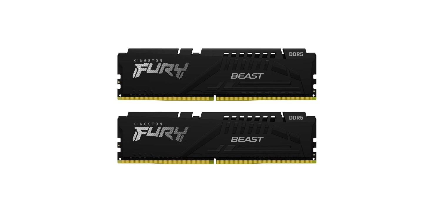 Memorie RAM Kingston DDR5 64GB 5600Mhz CL36 1.25V Dual Channel Kit Fury Beast Black EXPO