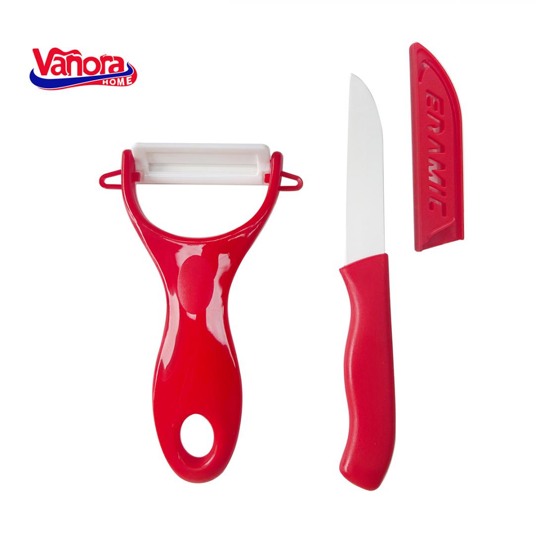 SET CUTIT 7CM+CURATATOR CERAMIC 13x7.6CM (mix 3 culori in bax - 4 rosii