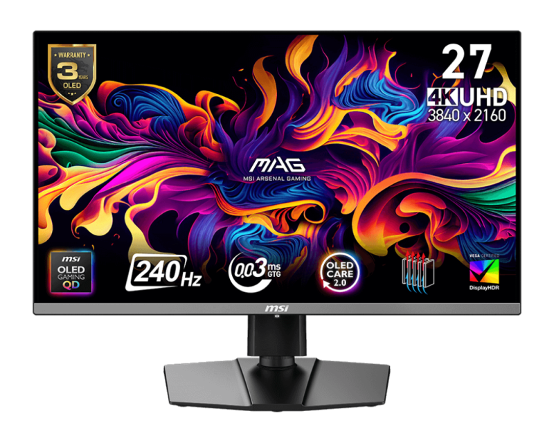 Monitor MSI 26.5" MAG 272UP QD-OLED X24