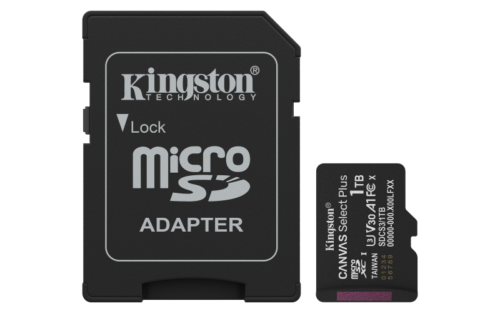 Card de Memorie MicroSDXC Kingston 1TB Canvas Select PlusCu Adaptor