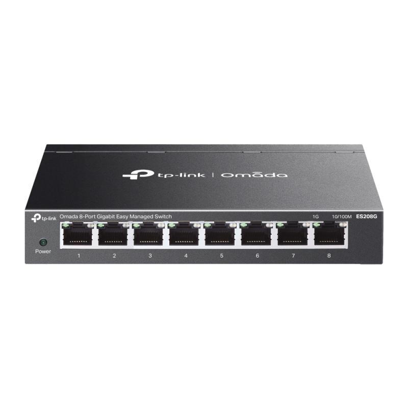 Omada 8-Port Gigabit Easy Managed Switch PORT: 8× Gigabit RJ45 Ports SPEC: Desktop Steel Case and Fanless FEATURE: Integration with Omada SDN Controller and Omada Cloud Essentials