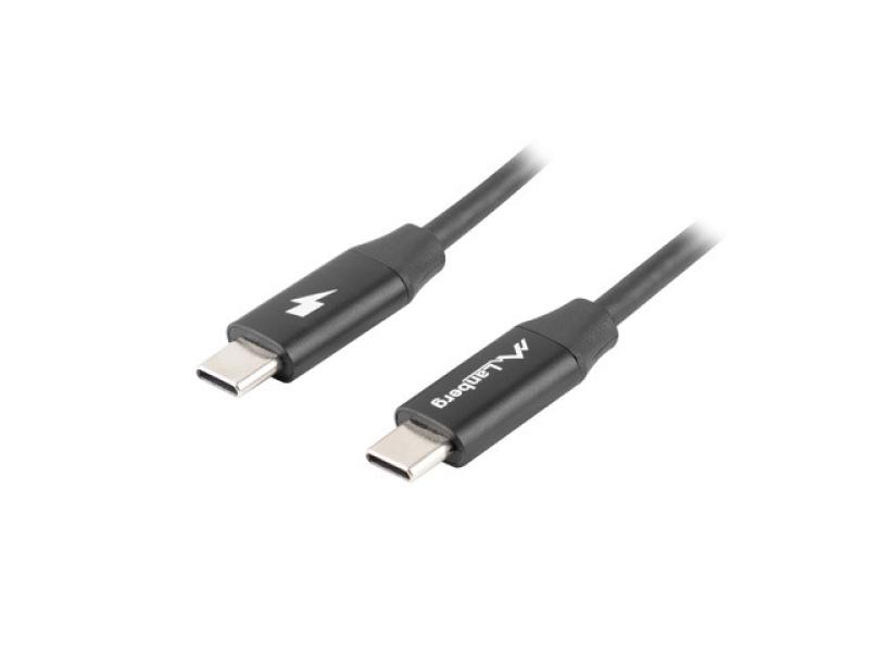 Lanberg CA-CMCM-40CU-0010-BK. Cable length: 1 m. Connector 1: USB C