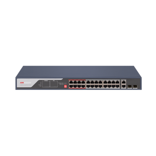 Switch PoE Hikvision DS-3E0326P-E(C): 24 x 10/100Mbps PoE port