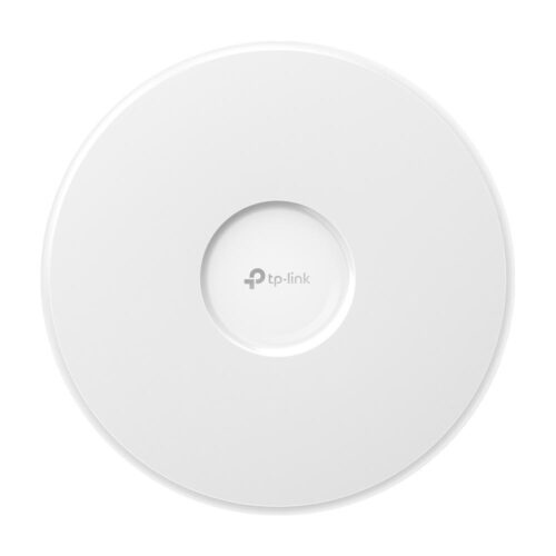 "Omada  BE9300 Ceiling Mount Tri-Band Wi-Fi 7 Access Point PORT: 1×2.5G RJ45 Port SPEED:574Mbps at  2.4 GHz + 2880 Mbps at 5 GHz+ 5760 Mbps at 6 GHz FEATURE: 802.3at POE+ and 12V DC (Power Adapter is not included)
