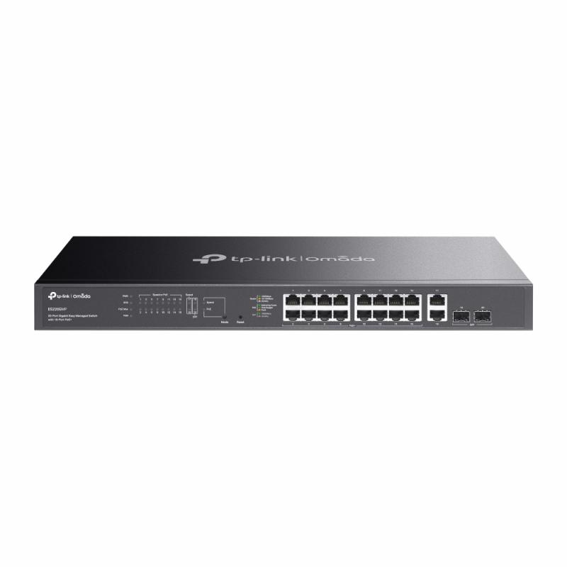 Omada 20-Port Gigabit Easy Managed Switch with 16-Port PoE+ PORT: 16× Gigabit PoE+ Ports