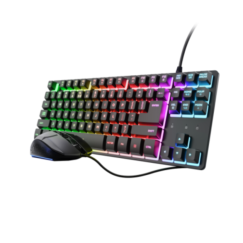 Kit Wired tastatura si mouse Trust GXT 798T 2-IN-1