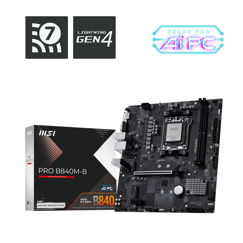 Placa de baza MSI PRO B840M-B