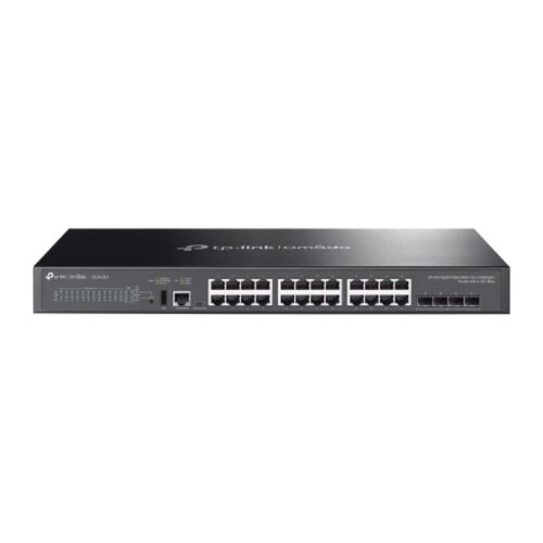 Omada 24-Port Gigabit Stackable Lite L3 Managed Switch with 4 10G Slots PORT: 24× Gigabit RJ45 Ports