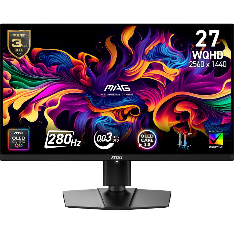 MSI MAG 271QP QD-OLED X28. Display diagonal: 67.3 cm (26.5")