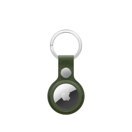 AirTag FineWoven Key Ring - Moss