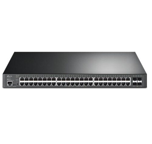 "JetStream™ 48-Port Gigabit and 4-Port 10GE SFP+ L2+ Managed Switch with 48-Port PoE+ PORT: 48× Gigabit PoE+ Ports