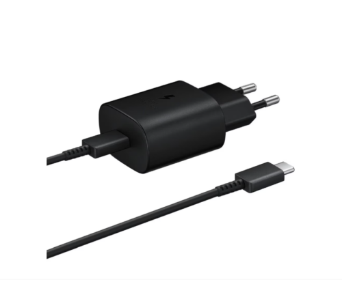 Samsung EP-TA800 25W/3A Travel Adapter 1xUSB-C Black (bulk) + Samsung USB Type-C to C Cable (1m