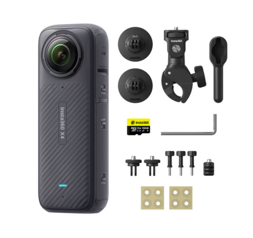 Insta360 X4 Cameră de Acțiune 360° 8K Motorcycle Bundle