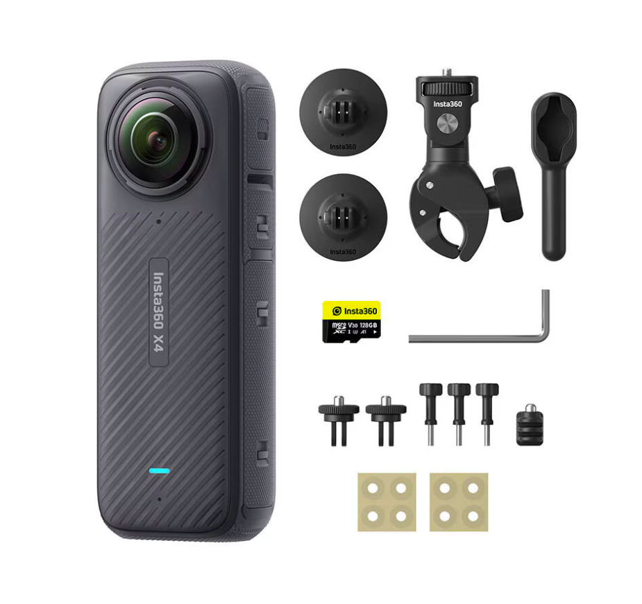 Insta360 X4 Cameră de Acțiune 360° 8K Motorcycle Bundle