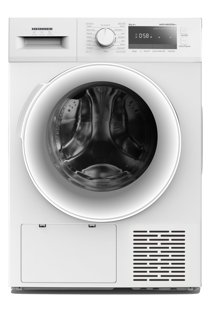 Uscator de rufe cu pompa de caldura Heinner HHPD-M8G3PDA++