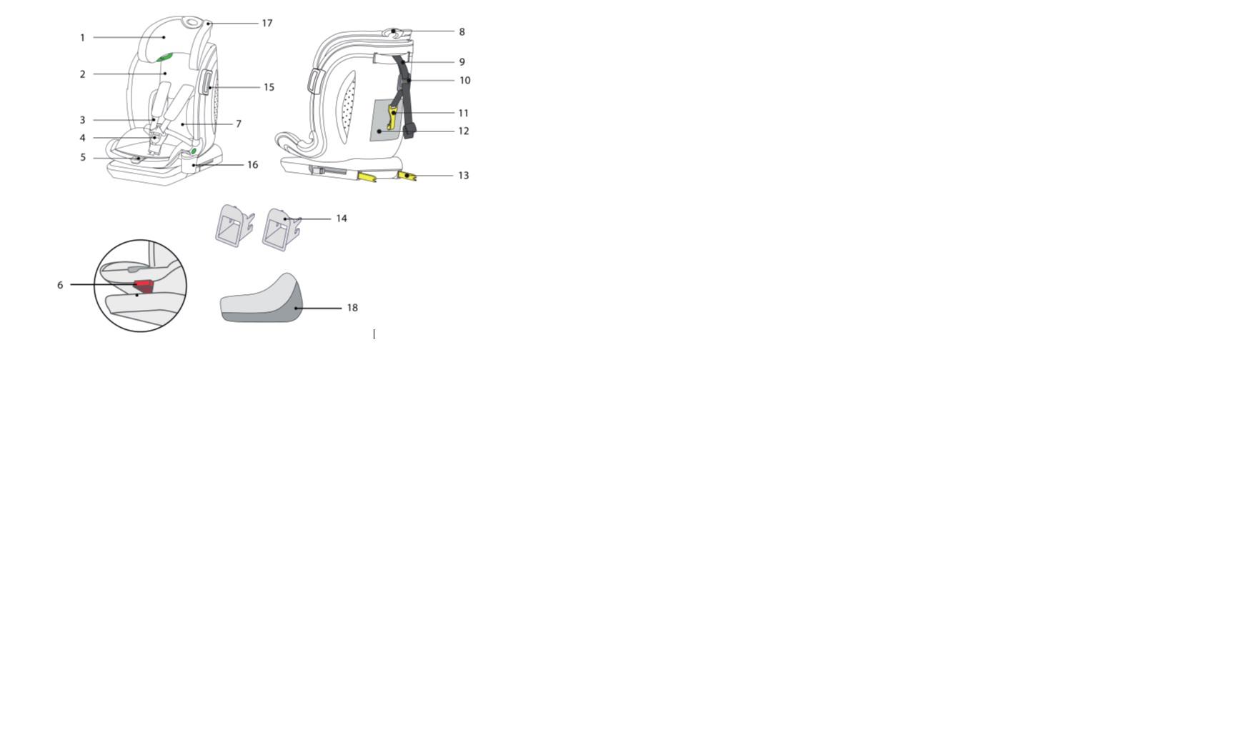 Scaun auto I-size U-Grow Goldfix Plus