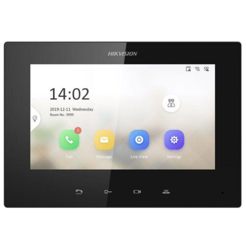 Monitor videointerfon 7inch color Hikvision DS-KH6320-LE1(B)LCD Resolution 1024 × 600